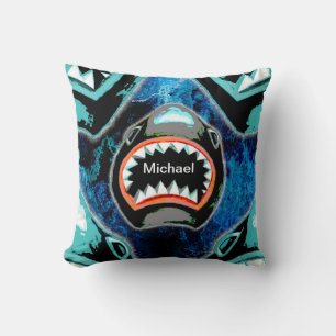 Skark Mania Funny Tecknad Illustration Kudde