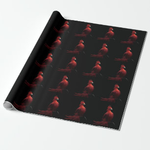 Skarlakansfågel Fenix sitter stolt Presentpapper