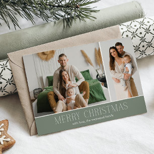 SKÄRM God jul Elegant 2 Fotomeddelande Julkort