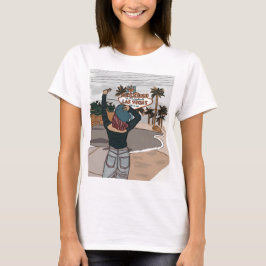 Skärm på T-shirts med grafik.
