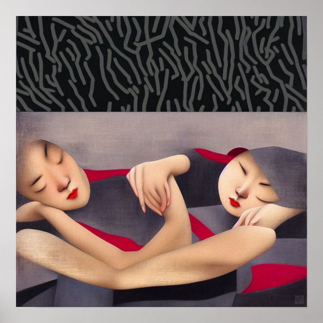 Skärmar - Utskrift av arbetsytekonst Poster (Framsidan)