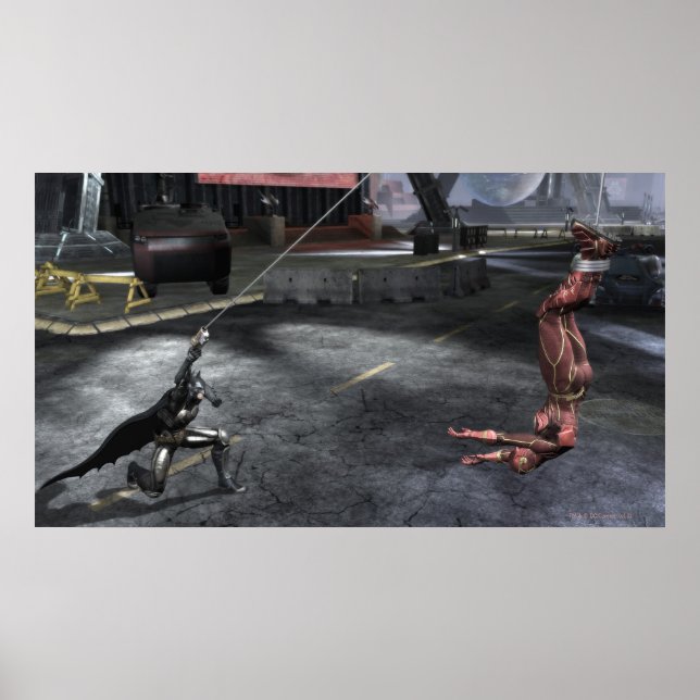 Skärmbild: Batman vs Flash Poster (Framsidan)