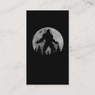 Skärmbild Bigfoot Full Moon Silhouette Visitkort