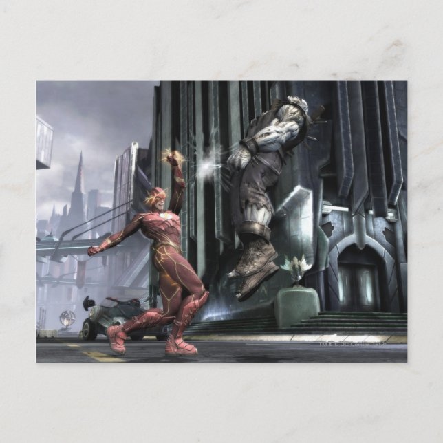 Skärmbild: Flash mot Grundy 3 Vykort (Framsida)