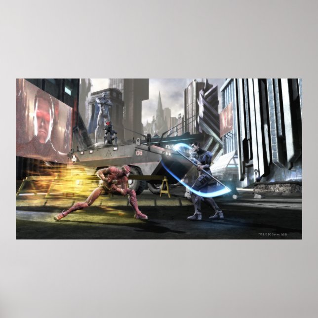 Skärmbild: Flash mot Nightwing Poster (Framsidan)