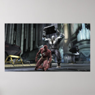 Skärmbild: Flash vs Grundy Poster