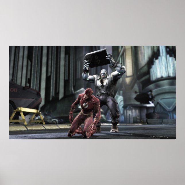 Skärmbild: Flash vs Grundy Poster (Framsidan)