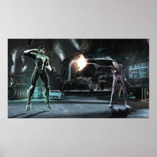 Skärmbild: Grönten Lantern vs Joker Poster