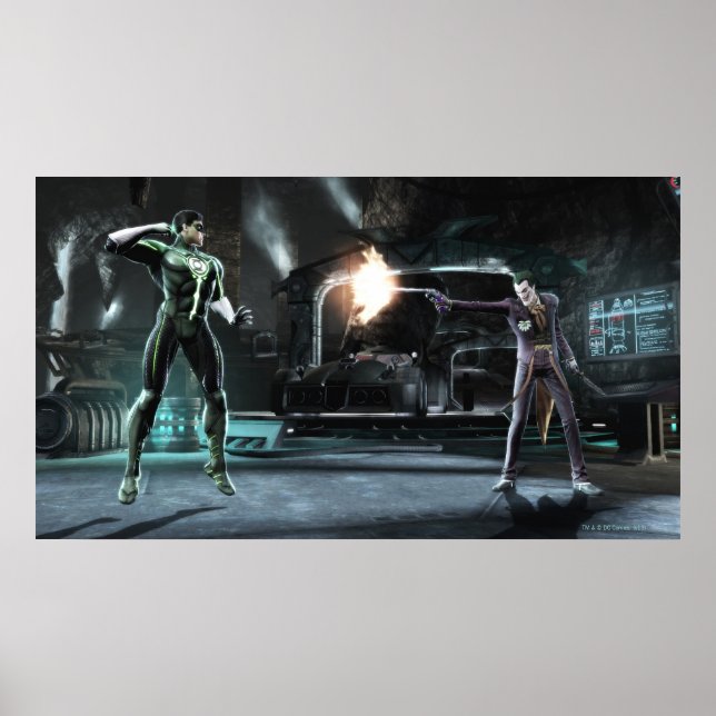 Skärmbild: Grönten Lantern vs Joker Poster (Framsidan)