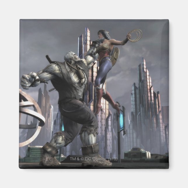 Skärmbild: Grundy mot  kvinna Magnet (Framsidan)