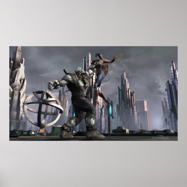 Skärmbild: Grundy mot  kvinna Poster (Framsidan)