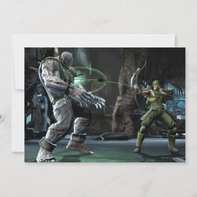 Skärmbild: Grundy vs Grönt Pil (Framsida)