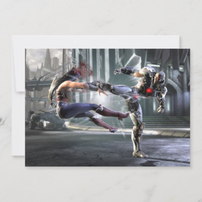 Skärmbild:  kvinnor mot cyborg (Framsida)