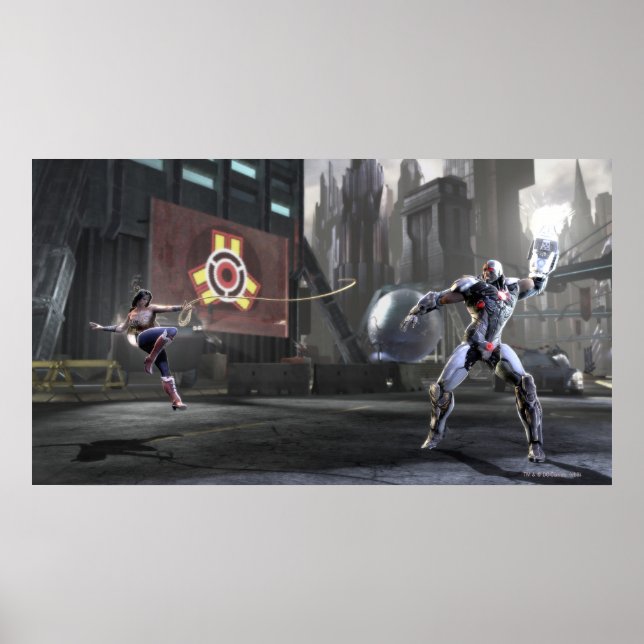 Skärmbild:  kvinnor mot cyborg 2 poster (Framsidan)