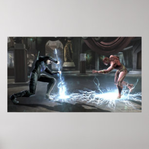 Skärmbild: Nightwing mot Flash Poster