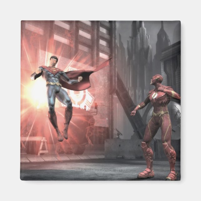 Skärmbild: Superman vs Flash Magnet (Framsidan)