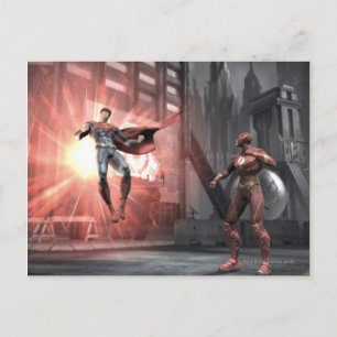 Skärmbild: Superman vs Flash Vykort