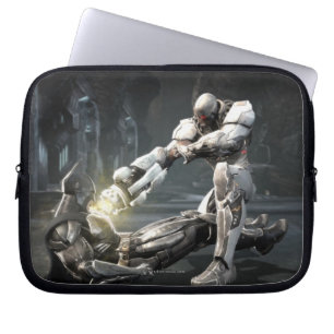 Skärmdump: Batman vs Cyborg Laptop Sleeve