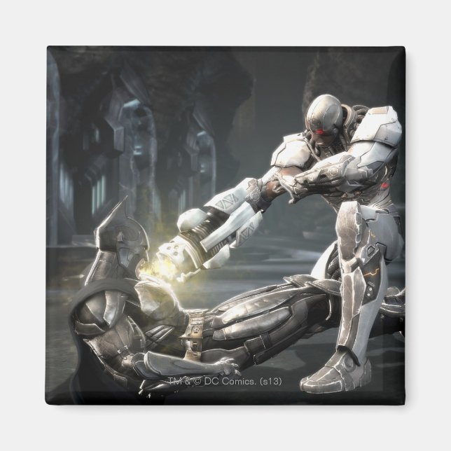 Skärmdump: Batman vs Cyborg Magnet (Framsidan)