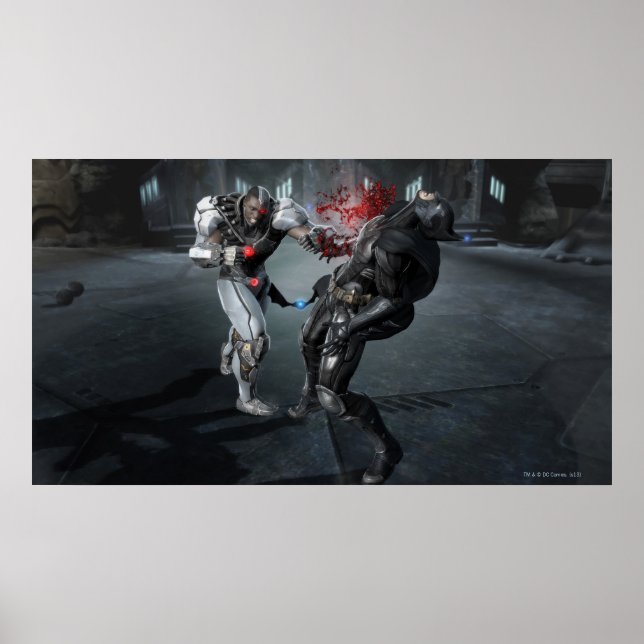 Skärmdump: Cyborg vs Batman Poster (Framsidan)