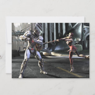 Skärmdump: Cyborg vs Harley