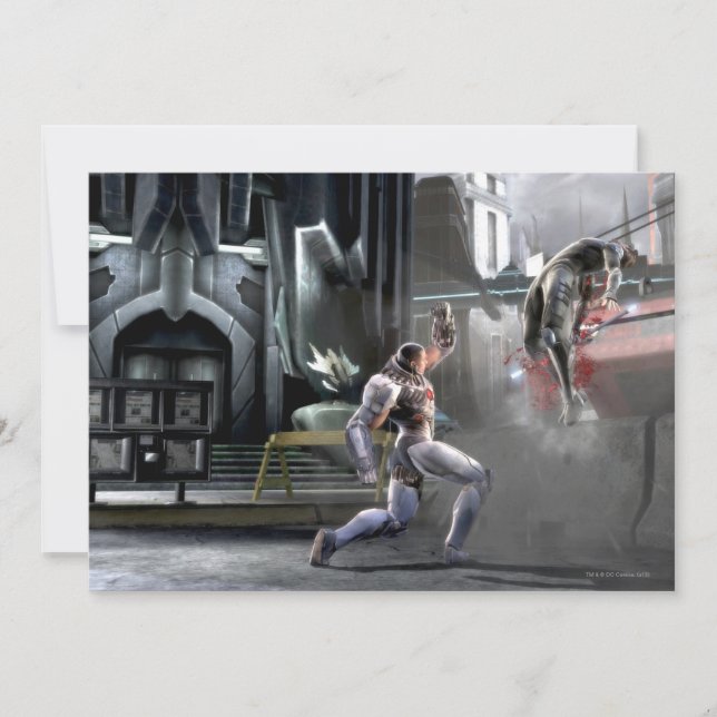 Skärmdump: Cyborg vs Nightwing (Framsida)