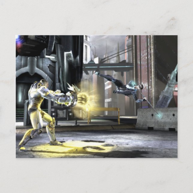 Skärmdump: Cyborg vs Nightwing 2 Vykort (Framsida)