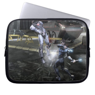 Skärmdump: Cyborg vs Nightwing 3 Laptop Fodral