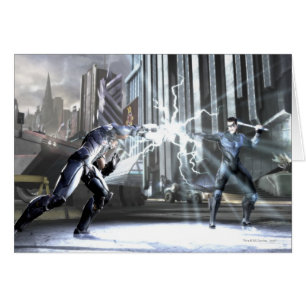 Skärmdump: Cyborg vs Nightwing 4 Hälsningskort