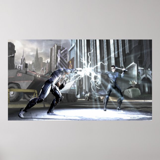 Skärmdump: Cyborg vs Nightwing 4 Poster (Framsidan)