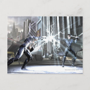 Skärmdump: Cyborg vs Nightwing 4 Vykort