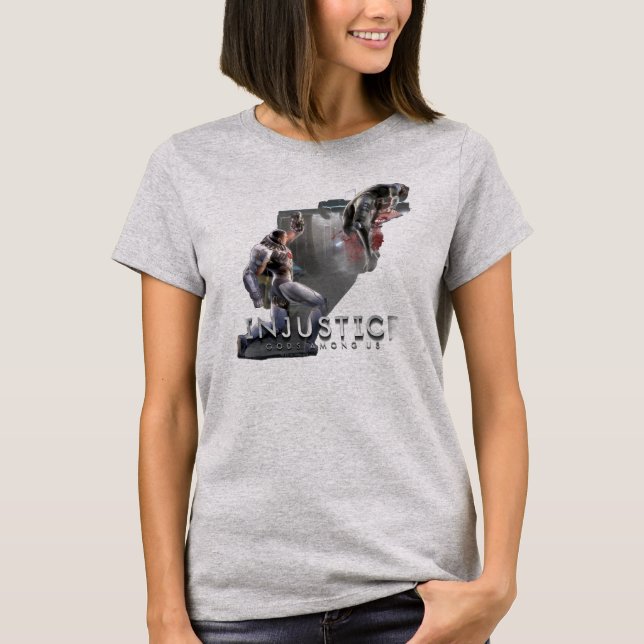 Skärmdump: Cyborg vs Nightwing Tee Shirt (Framsida)