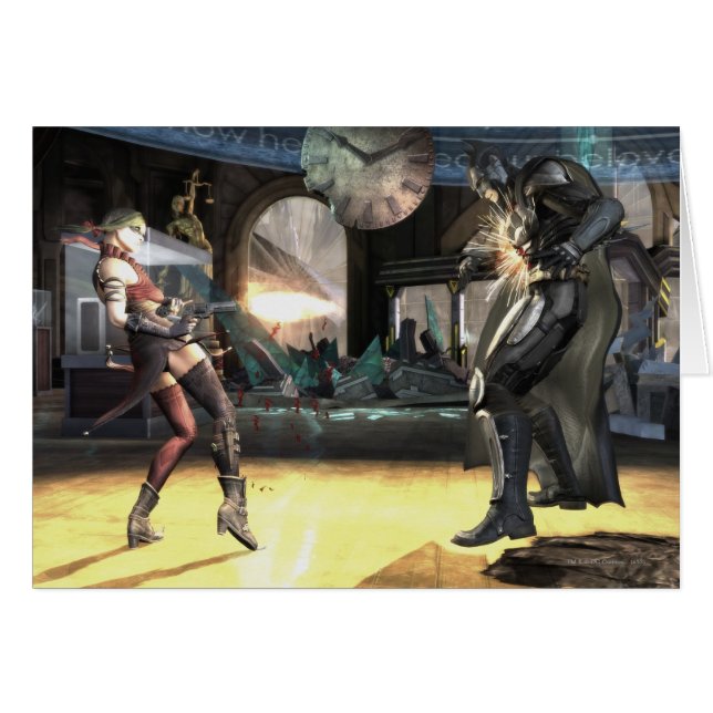 Skärmdump: Harley vs Batman 2 Hälsningskort (Framsidan Horizontal)