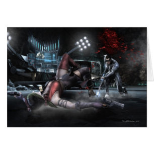 Skärmdump: Harley vs Nightwing 2 Hälsningskort