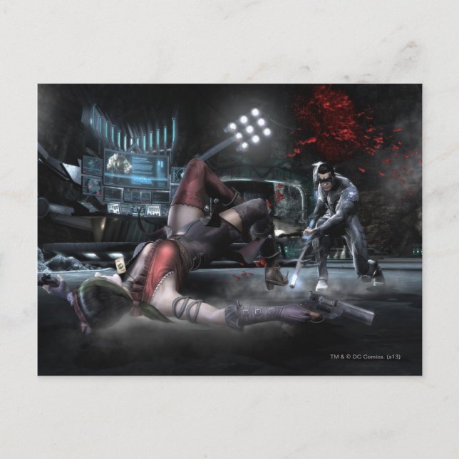 Skärmdump: Harley vs Nightwing 2 Vykort (Framsida)