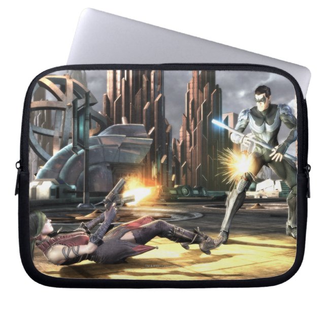 Skärmdump: Harley vs Nightwing Laptop Sleeve (Framsidan)