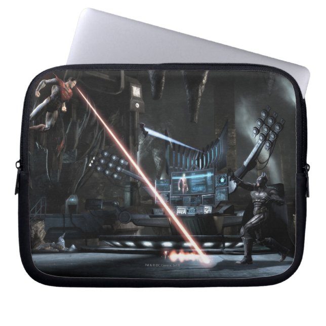 Skärmdump: Superman vs Batman Laptop Sleeve (Framsidan)