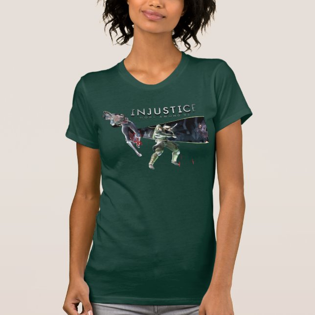 Skärmdump:  Woman vs Grönt Pil T-shirt (Framsida)
