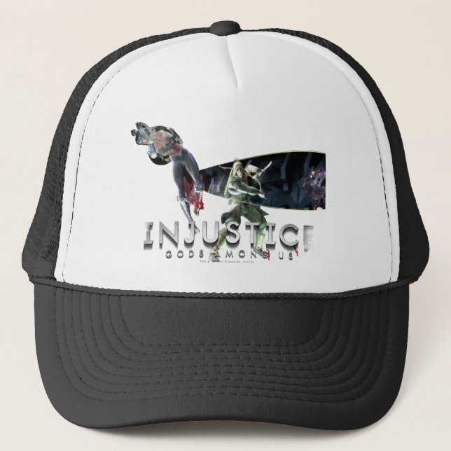 Skärmdump:  Woman vs Grönt Pil Truckerkeps (Framsida)