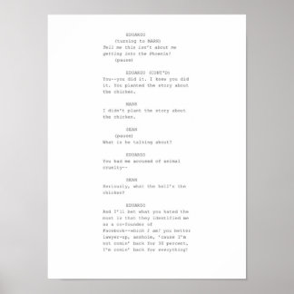 Skärmscen i Social Network Poster