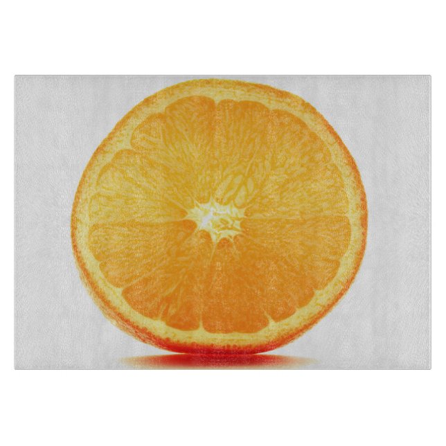 Skärmskärning av glas i orange (Framsidan)