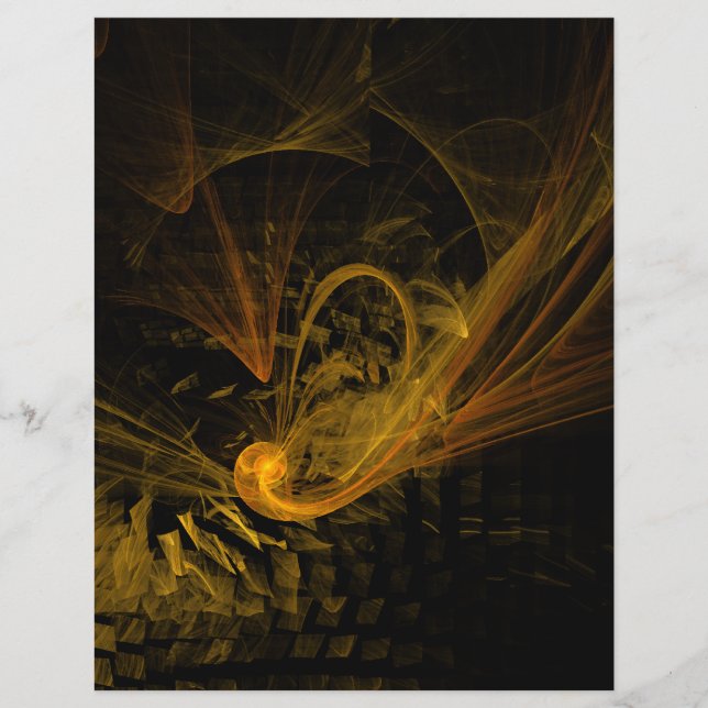 Skärningspunkt - Abstrakt - bildskärm Reklamblad (Framsidan)