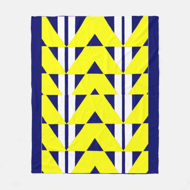 skarp abstraktion för gult fleecefilt (Framsidan)