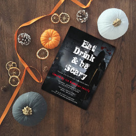 Skarp, drick och skal Halloween fest Inbjudningar