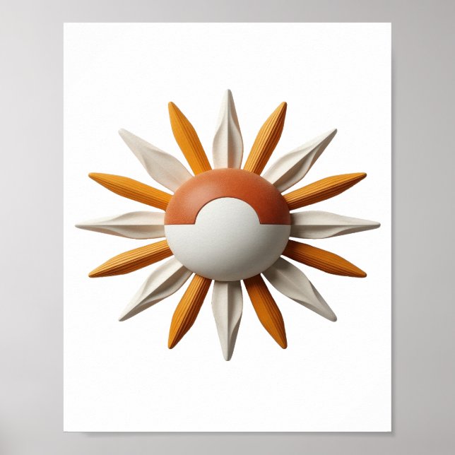 Skarp grå POK MON BOLL Citat Design Poster (Framsidan)