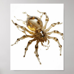 Skarp guld GULD SPINNERE Citat Design Poster