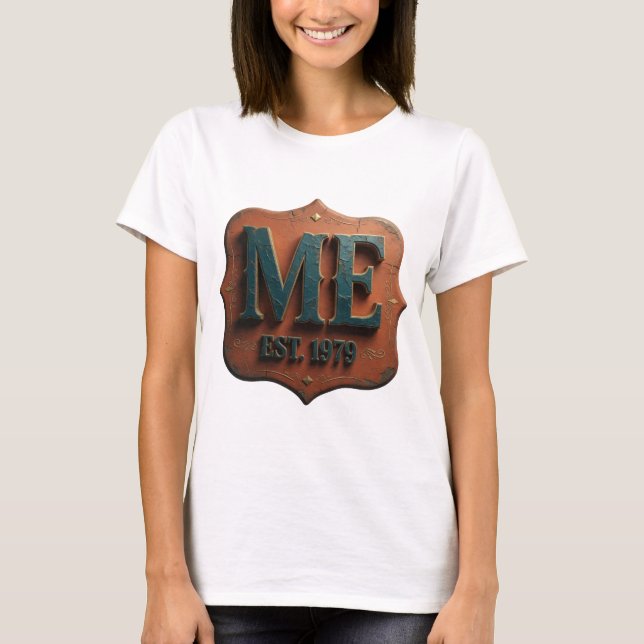 Skarp guld ME EST 1979-design T Shirt (Framsida)