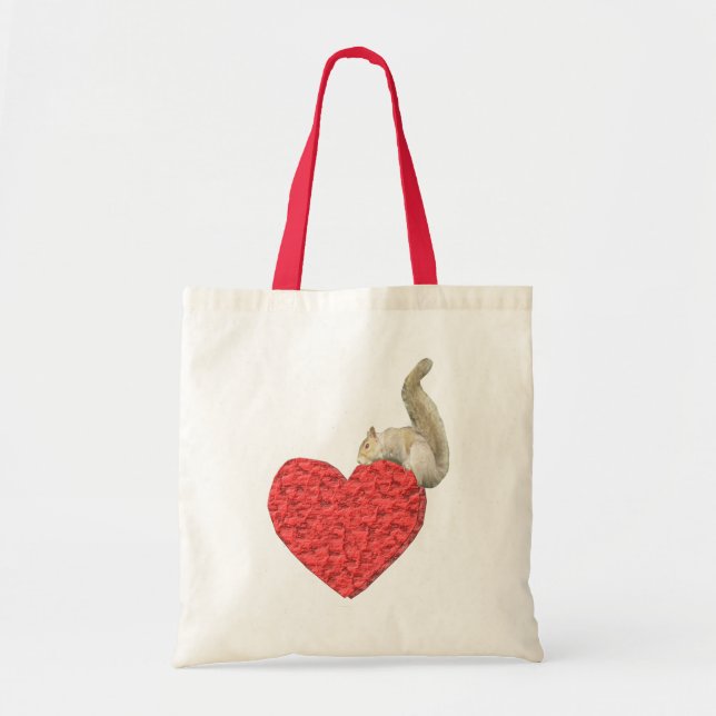 Skarp Heart Tote Bag Tygkasse (Framsidan)