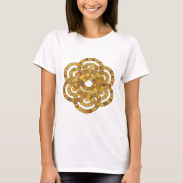 Skarp Orange GYLLENE SPIRAL AV MYNTER Djärv Design T Shirt