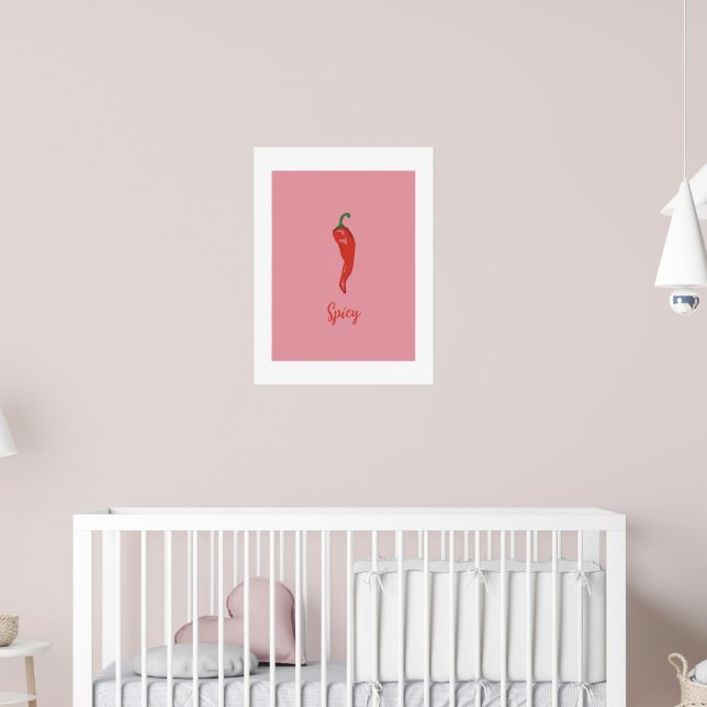 Skarp röd peppar poster (Barnkammare 2)